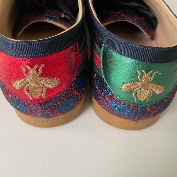 GUCCI lurex bowling sneakers - Picture 4 of 8